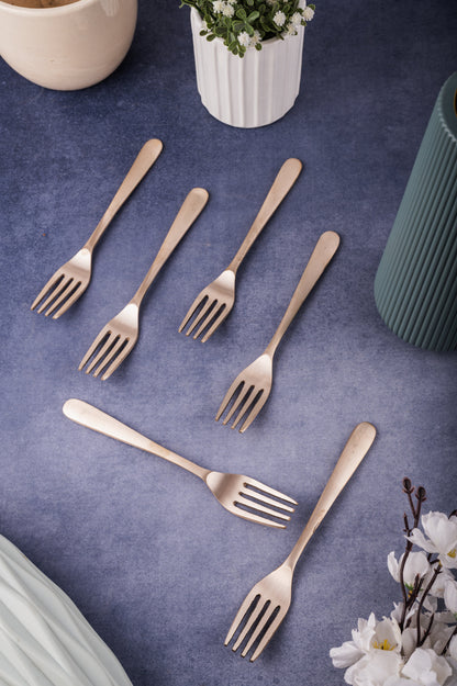 Bronze Fork Set / Cutlery Set – 6 Piece