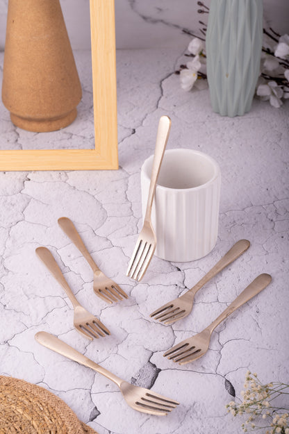 Bronze Fork Set / Cutlery Set – 6 Piece