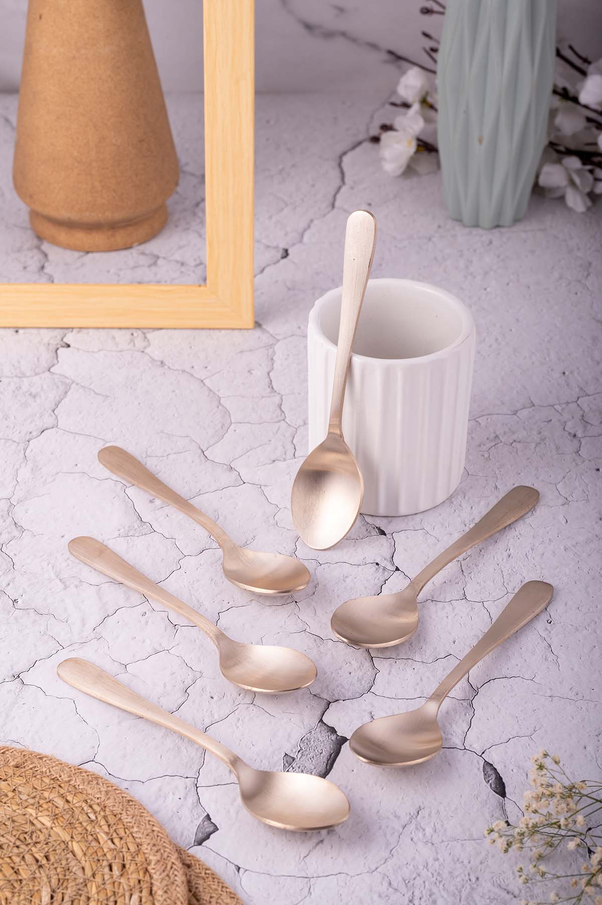 Bronze Spoon Set / Cutlery Set - 6 Piece