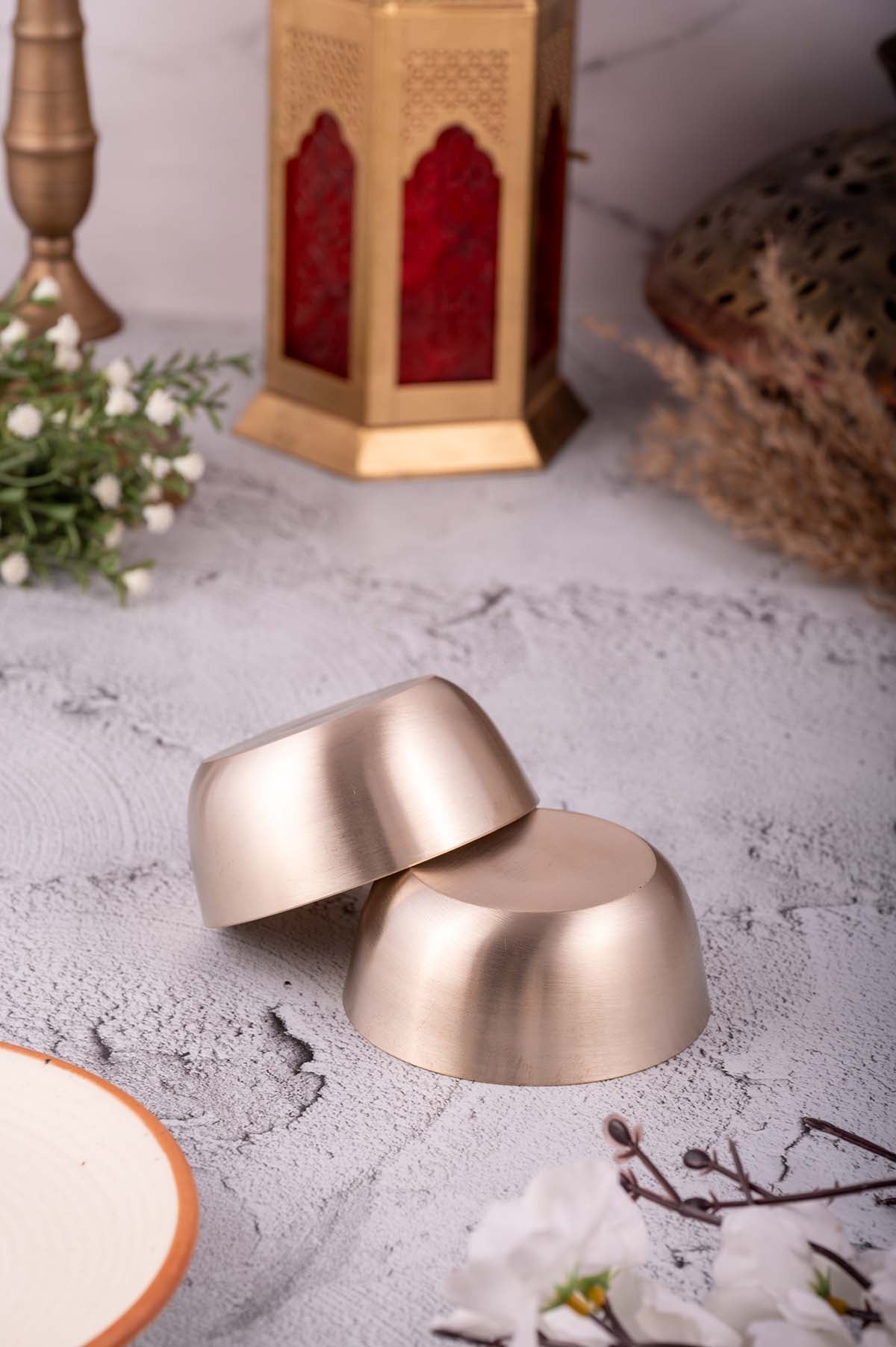 Kansa Katori Medium (SET OF 2)  | Matte Finish