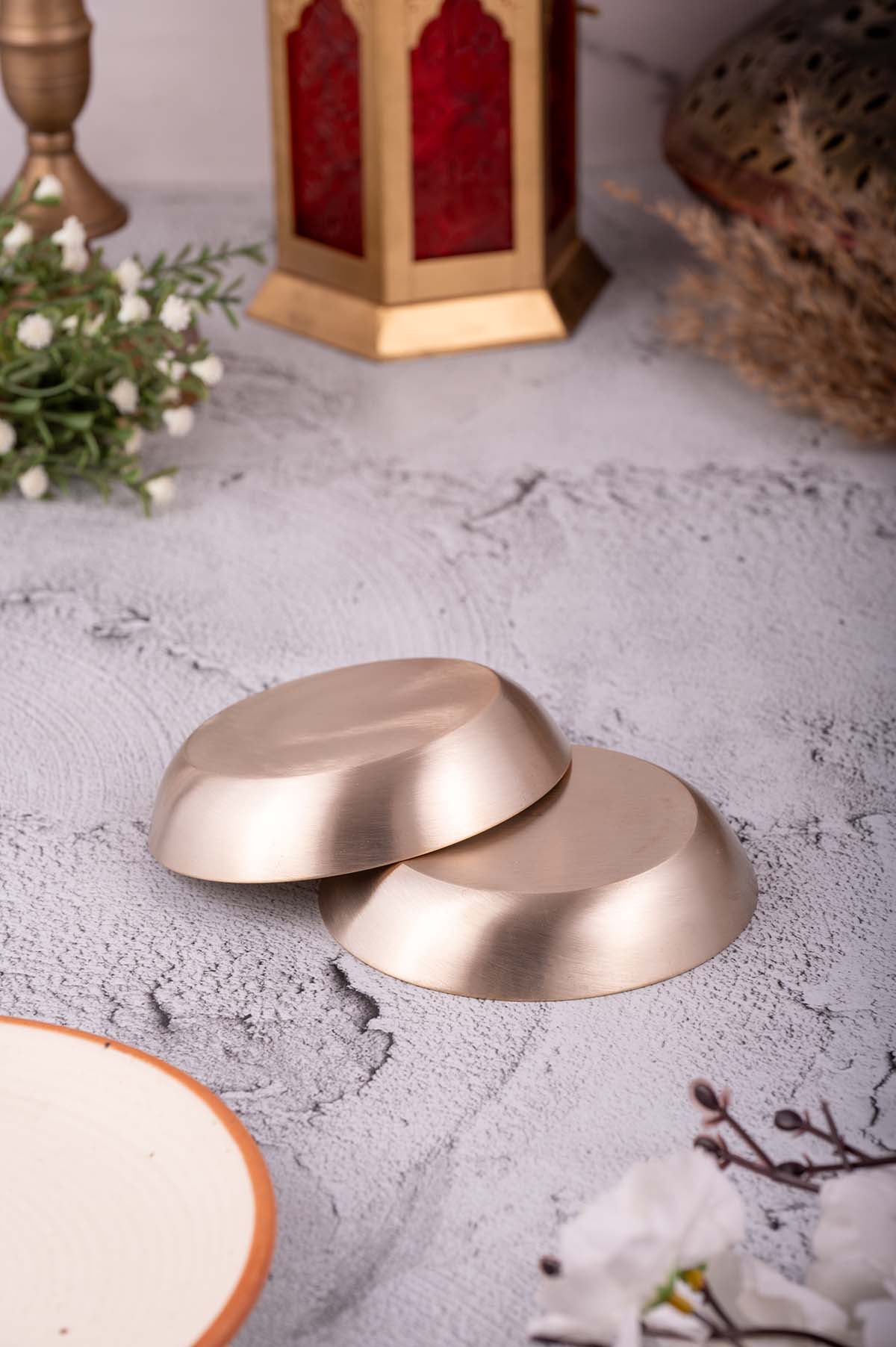 Kansa Sweet Dish (SET OF 2) | Matte Finish