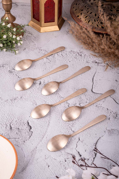Bronze Spoon Set / Cutlery Set - 6 Piece