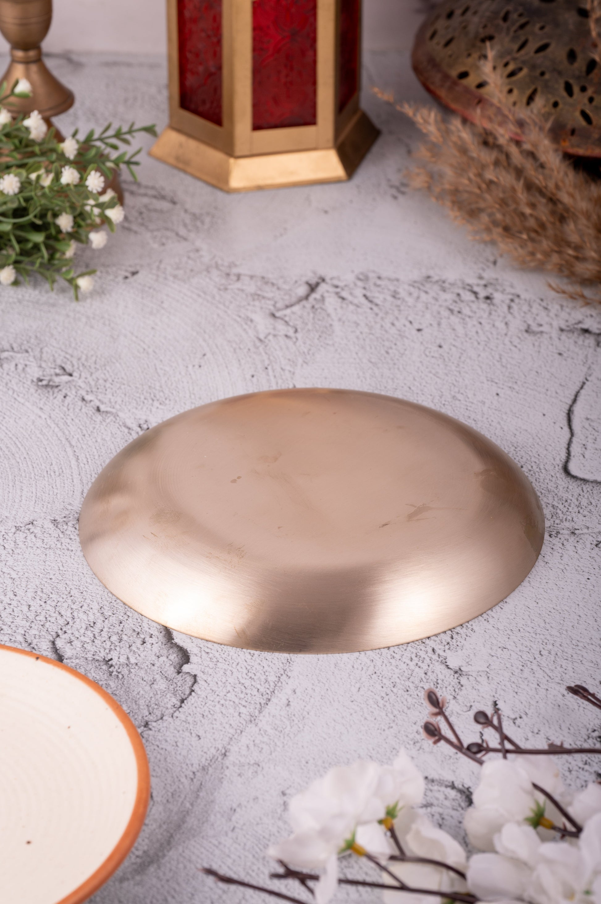 Kansa Nasta Plate / Quarter Plate – 8 Inch