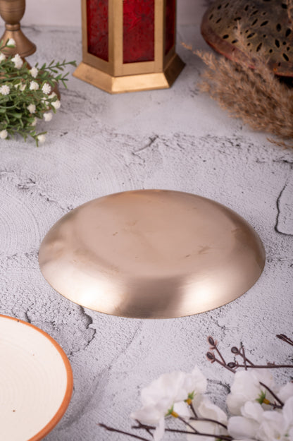 Kansa Nasta Plate / Quarter Plate – 8 Inch