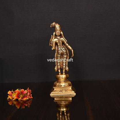 Brass Superfine Goddess Andal Idol (9.5 Inch)