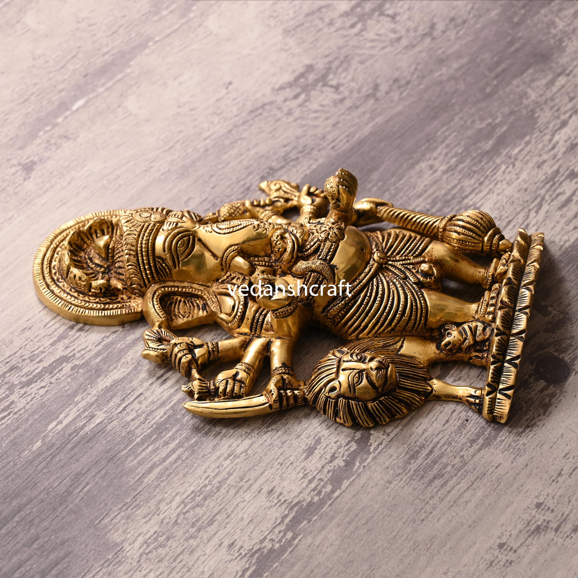 Brass Shubha Drishti Ganesha Wall Hanging (9 Inch)