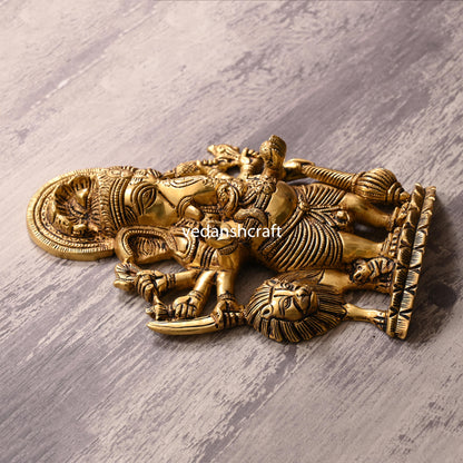 Brass Shubha Drishti Ganesha Wall Hanging (9 Inch)