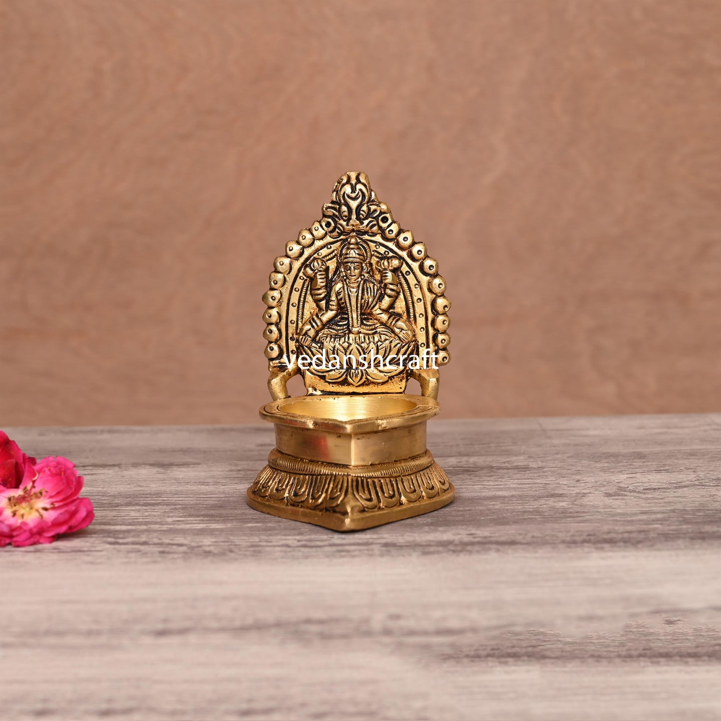 Brass Lakshmi Diya/Lamp (4.5 Inch)