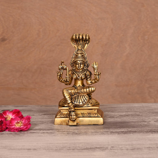 Brass Karumari Amman Idol (6 Inch)