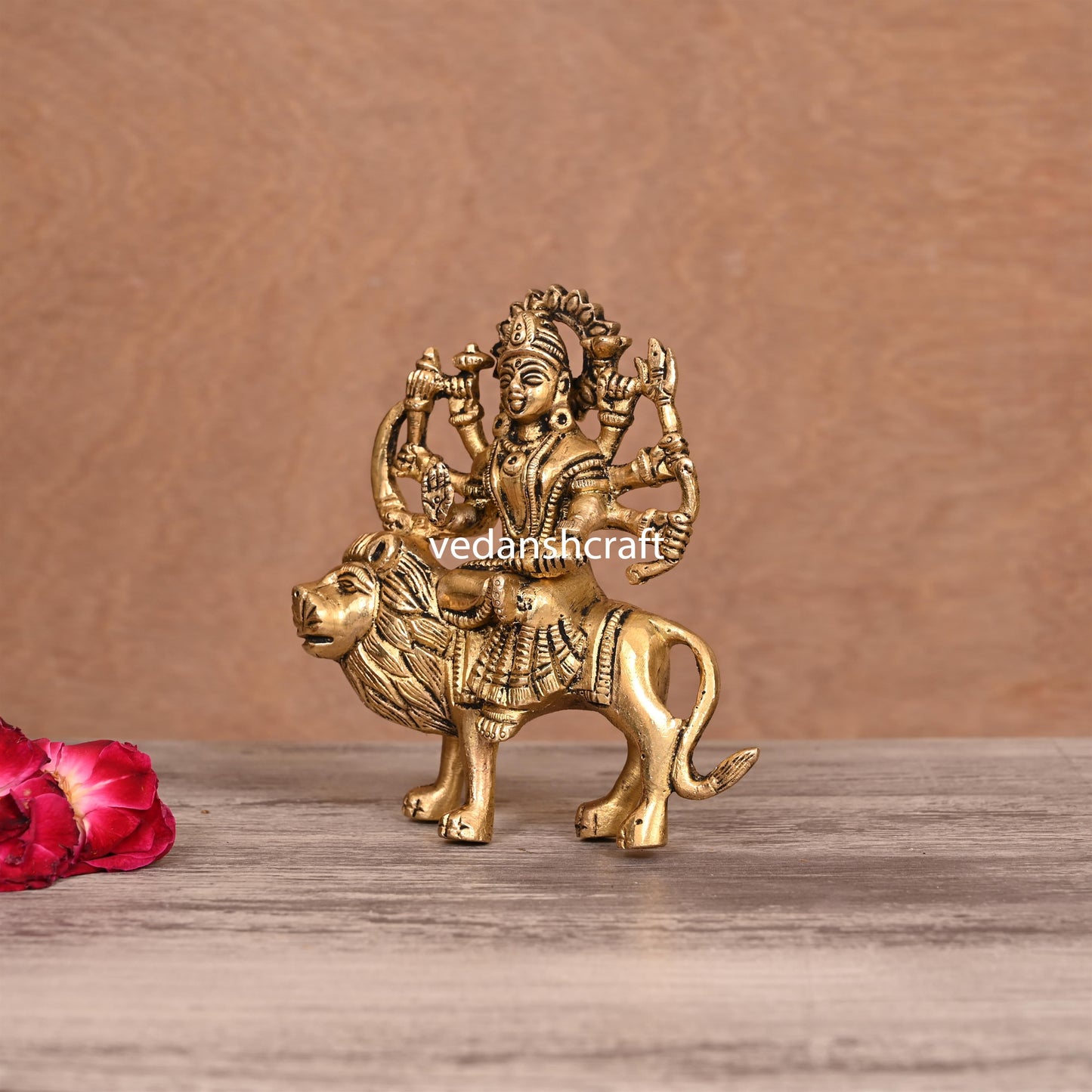 Brass Goddess Durga Idol (5"Inch)