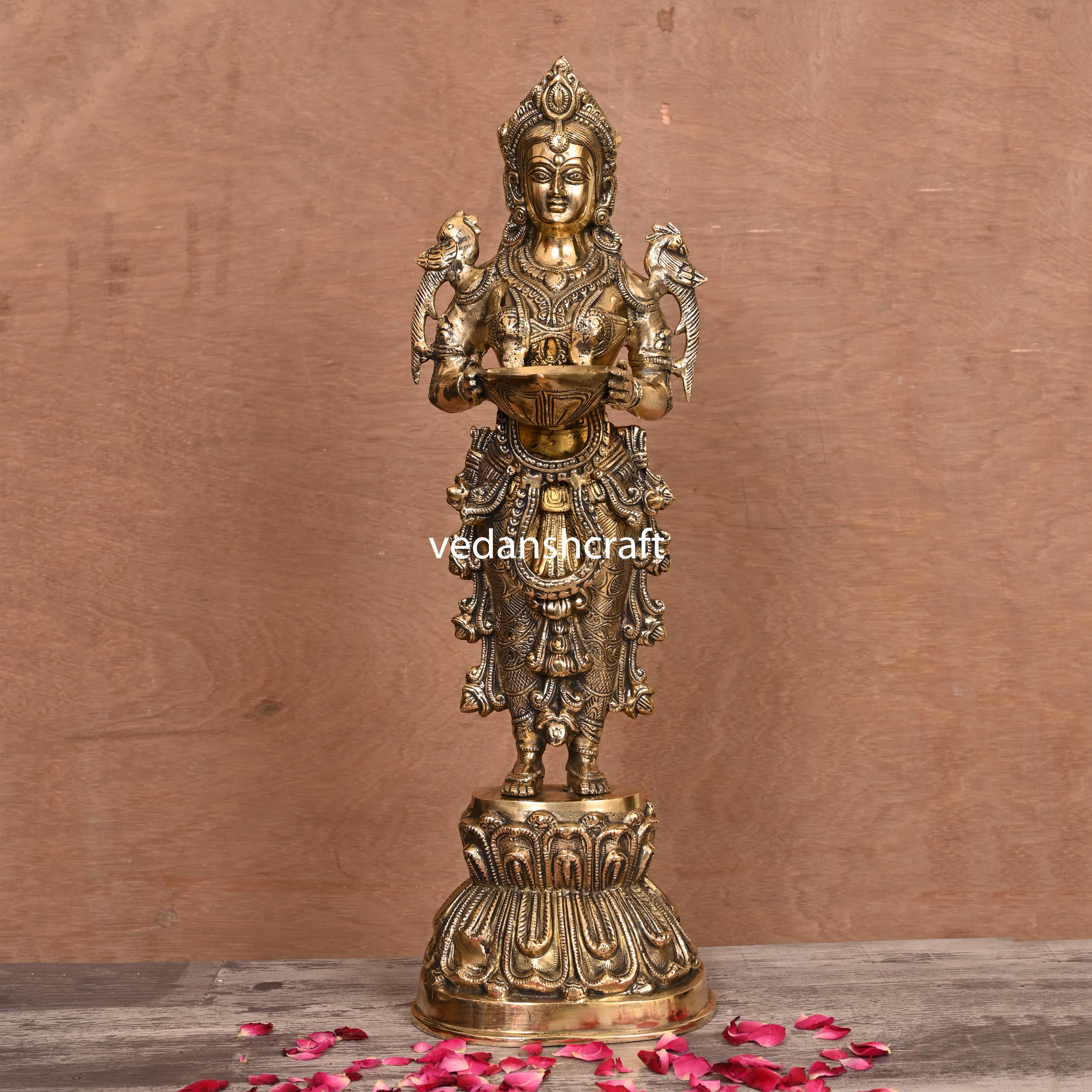 Brass Deep Lakshmi Idol (20 Inch)