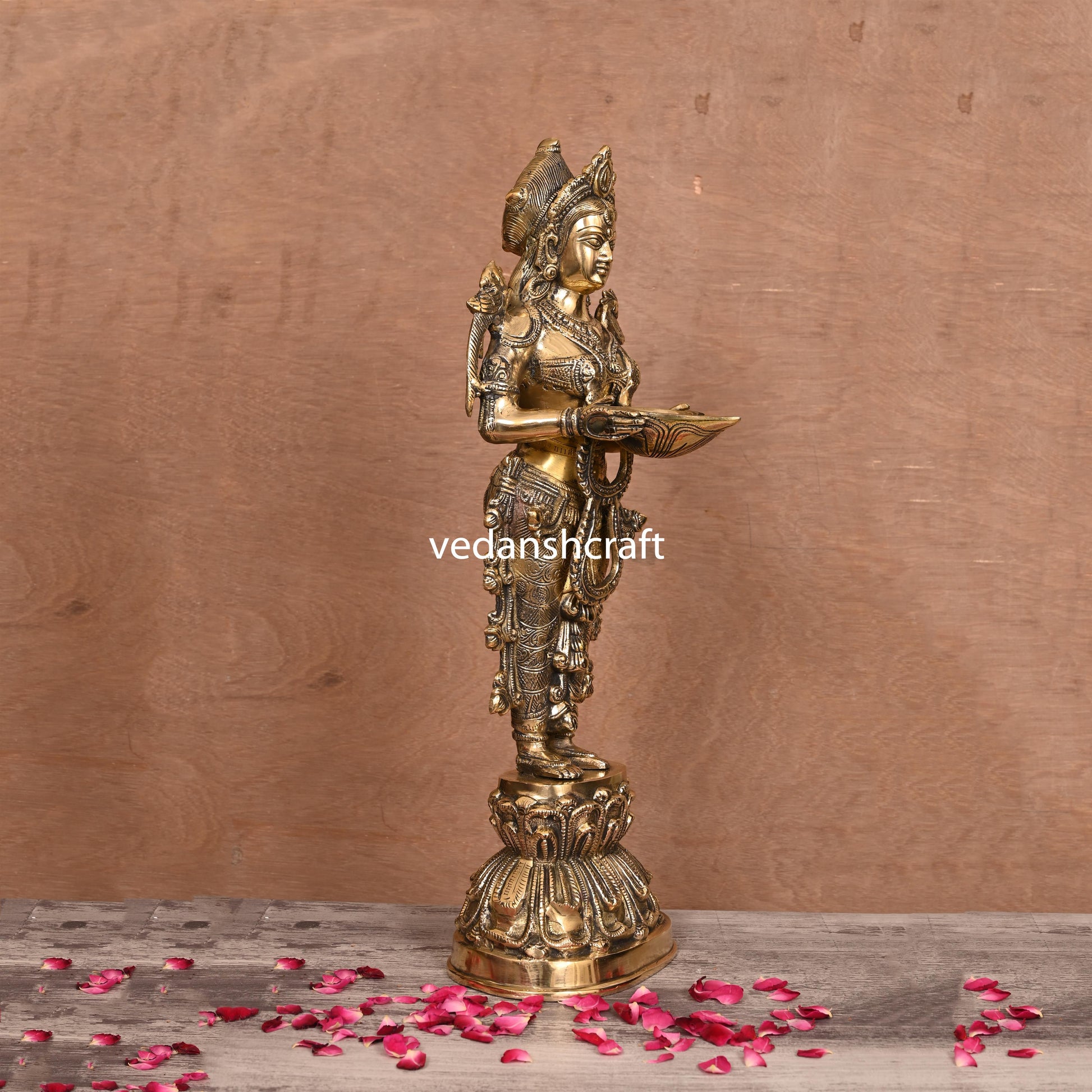 Brass Deep Lakshmi Idol (20 Inch)