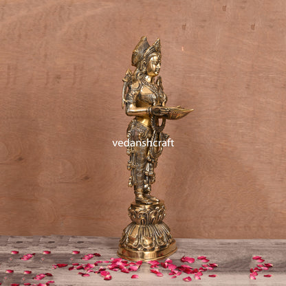 Brass Deep Lakshmi Idol (20 Inch)