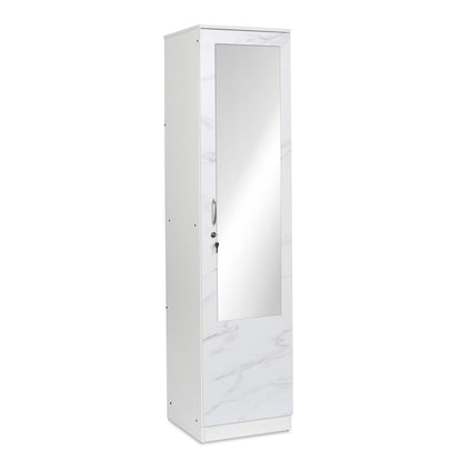 Nilkamal Marbito 1 Door Wardrobe With Mirror (White)