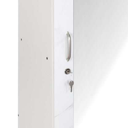 Nilkamal Marbito 1 Door Wardrobe With Mirror (White)