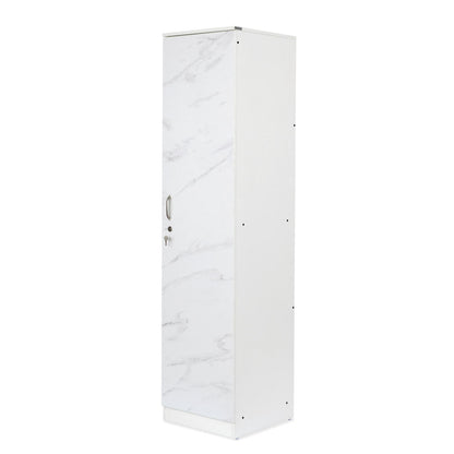 Nilkamal Marbito 1 Door Wardrobe With Mirror (White)