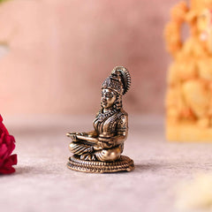 Brass Superfine Sitting Annapurna Devi Lightweight Idol (2.5 Inch)