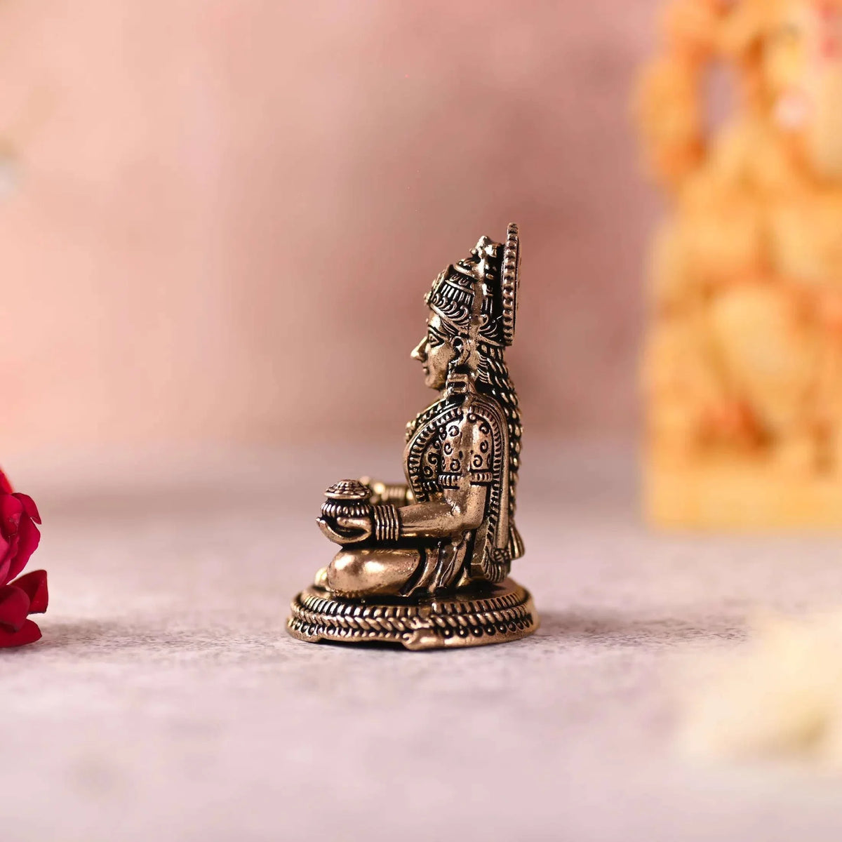 Brass Superfine Sitting Annapurna Devi Lightweight Idol (2.5 Inch)