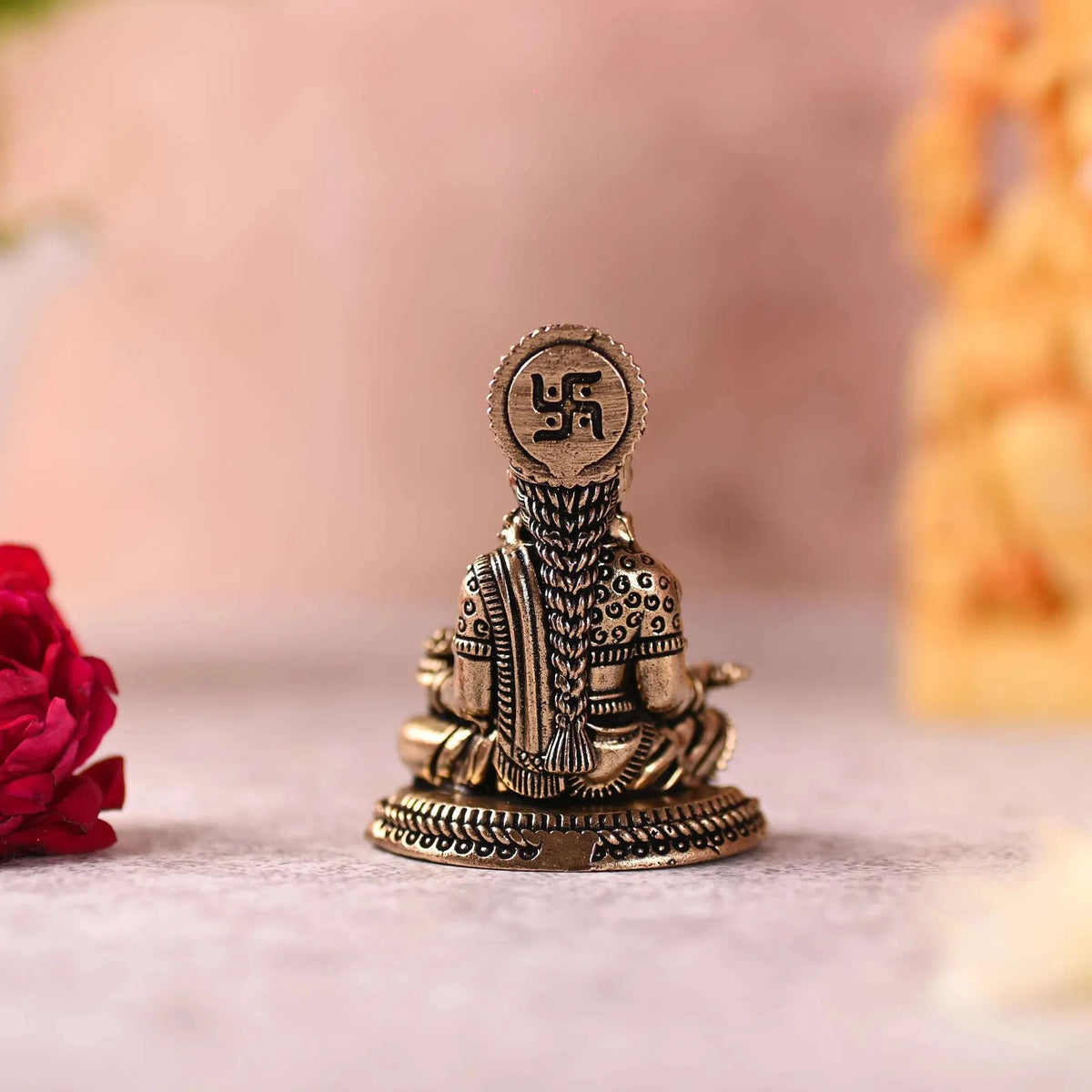 Brass Superfine Sitting Annapurna Devi Lightweight Idol (2.5 Inch)