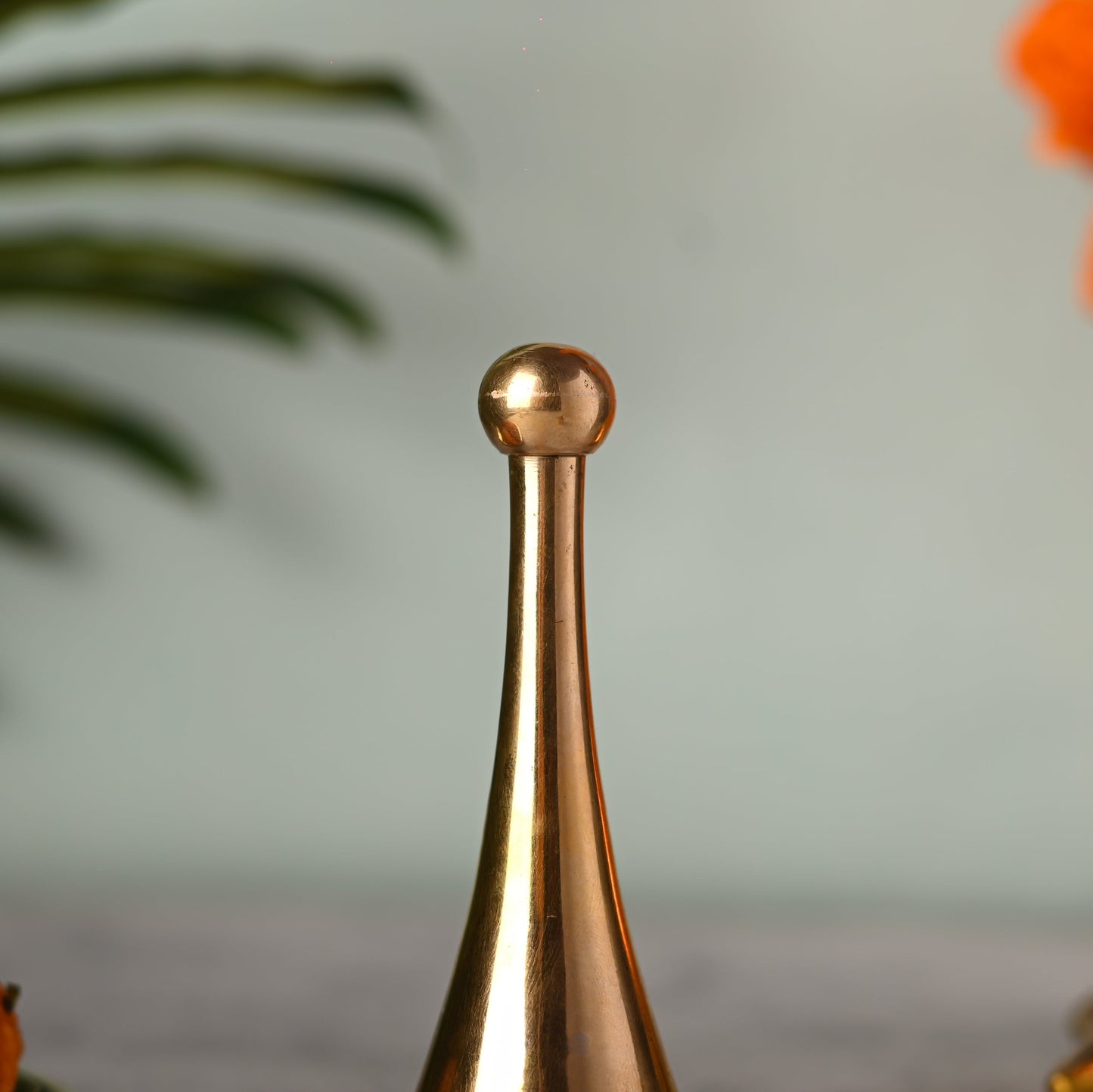 Brass Pooja Handbell / Ghanti (3.8 Inch)