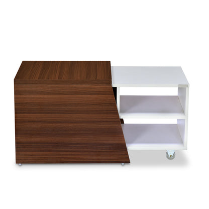 Nilkamal Odin Center Table (Walnut/White)