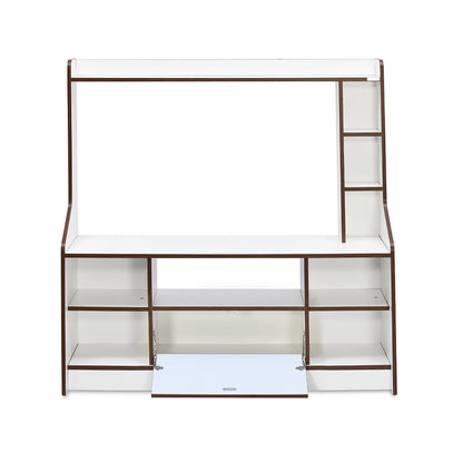 Nilkamal Petra TV Unit (White & Walnut)