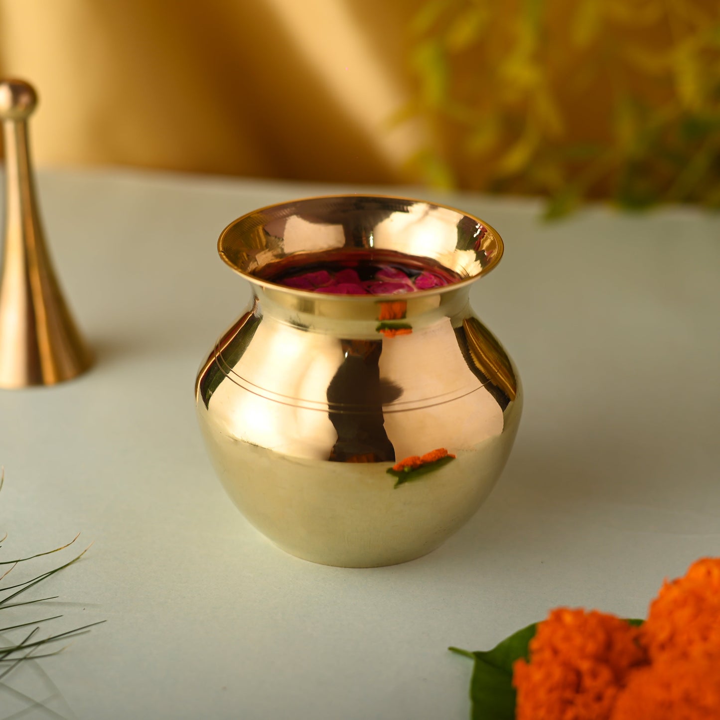 Brass Pooja Kalash (3.2 Inch)