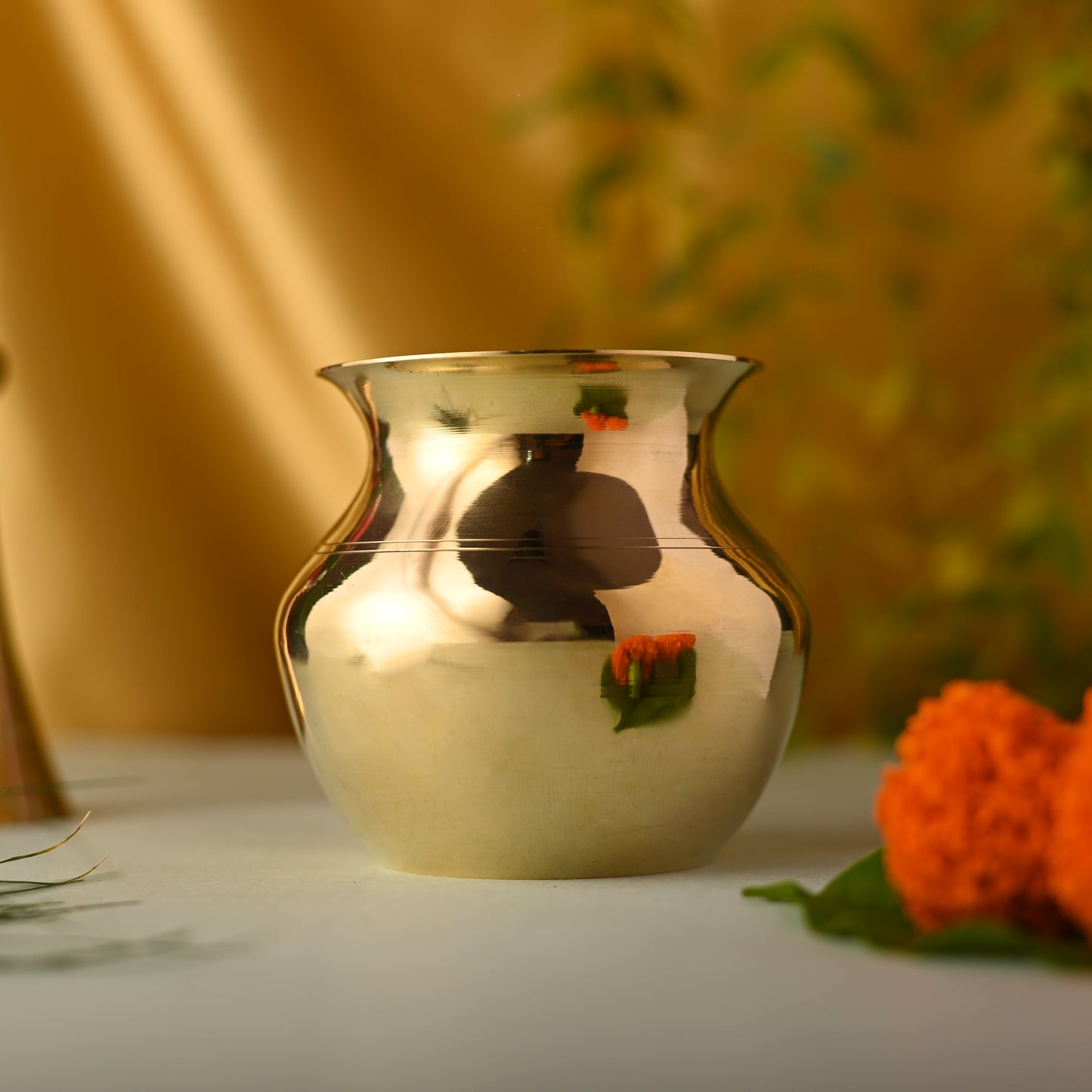 Brass Pooja Kalash (3.2 Inch)