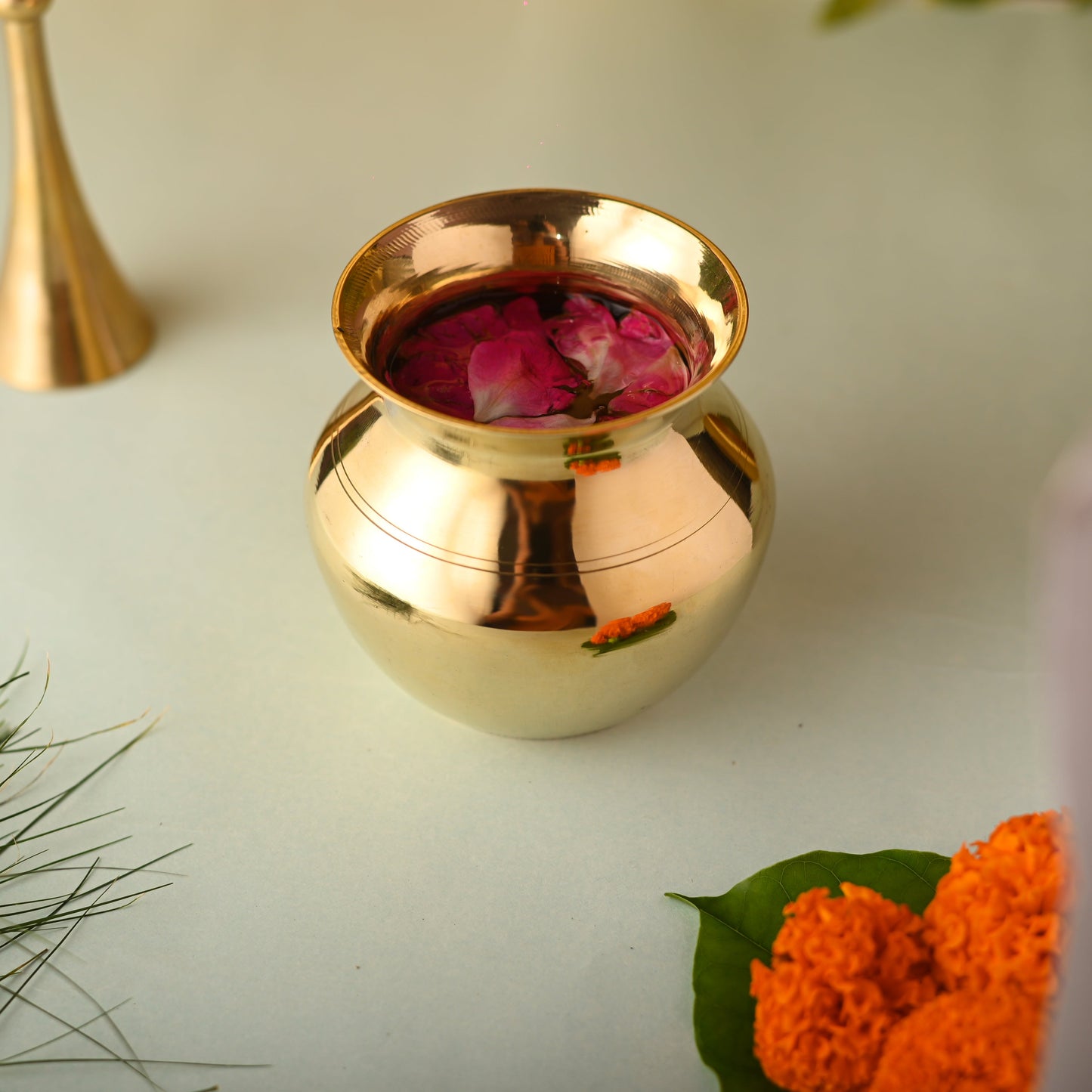 Brass Pooja Kalash (3.2 Inch)