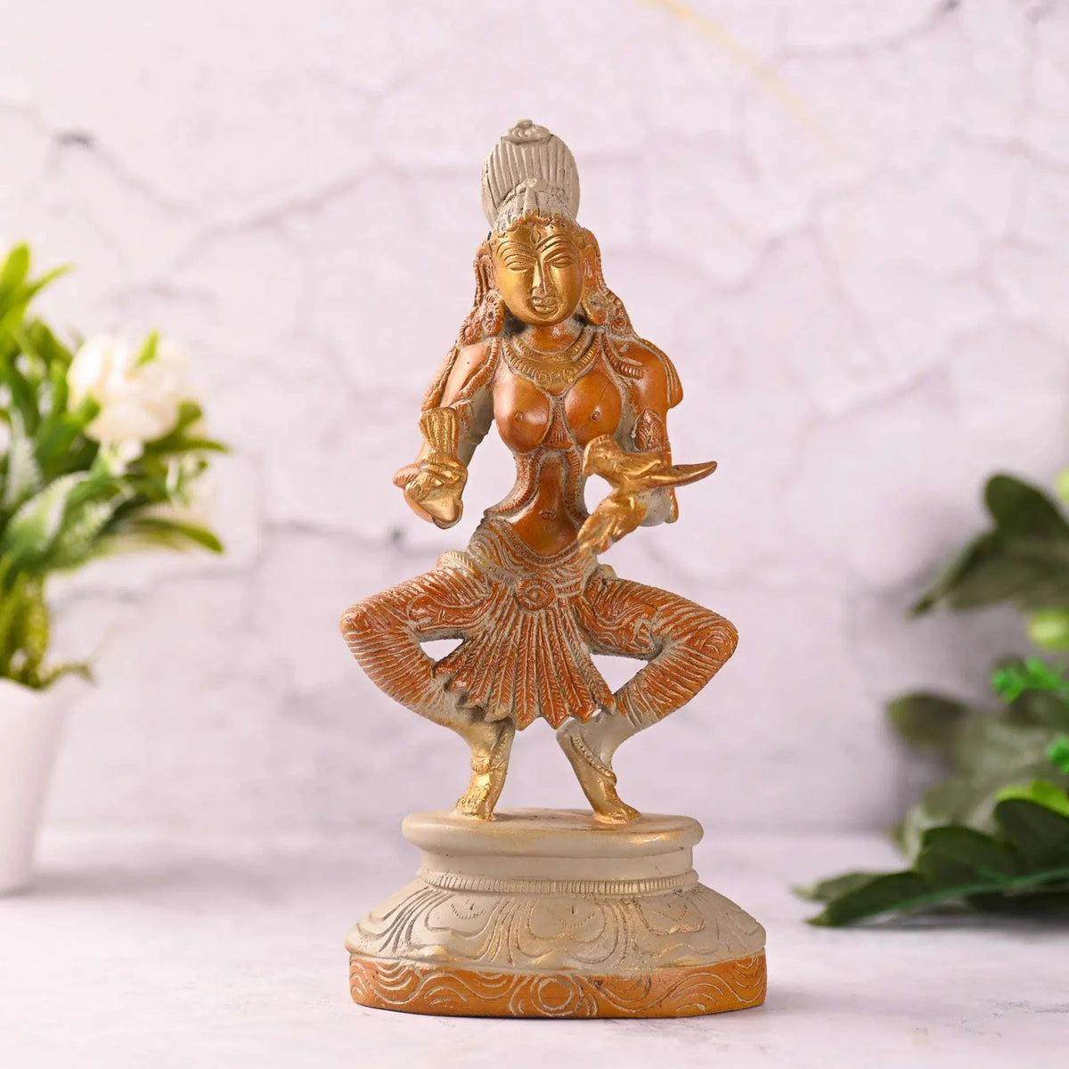 Brass Madurai Meenakshi Devi Idol (9 Inch)