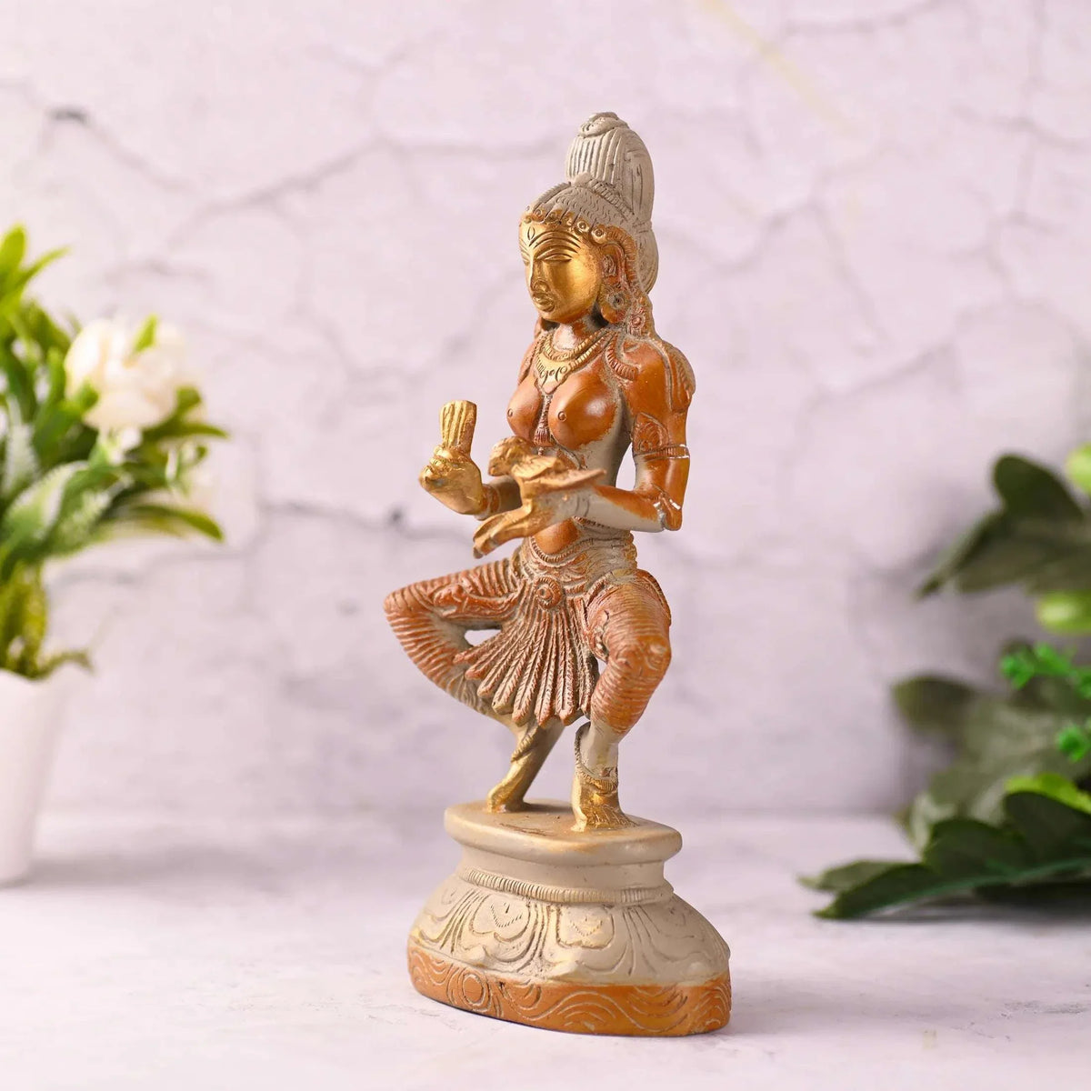 Brass Madurai Meenakshi Devi Idol (9 Inch)