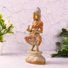 Brass Madurai Meenakshi Devi Idol (9 Inch)
