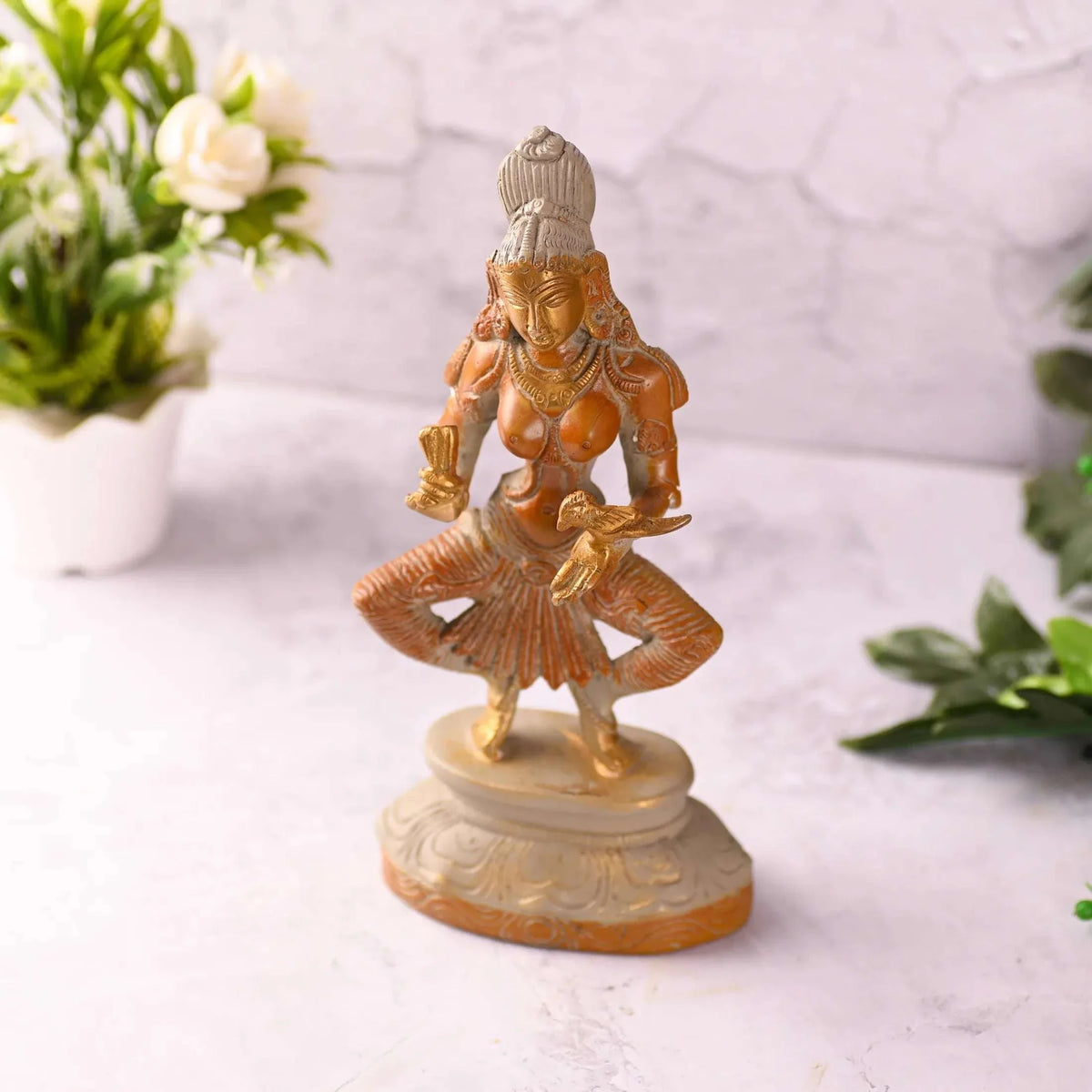 Brass Madurai Meenakshi Devi Idol (9 Inch)
