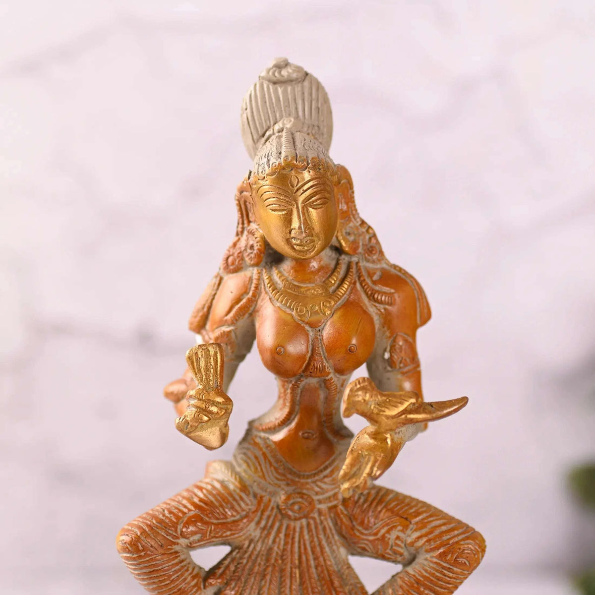 Brass Madurai Meenakshi Devi Idol (9 Inch)