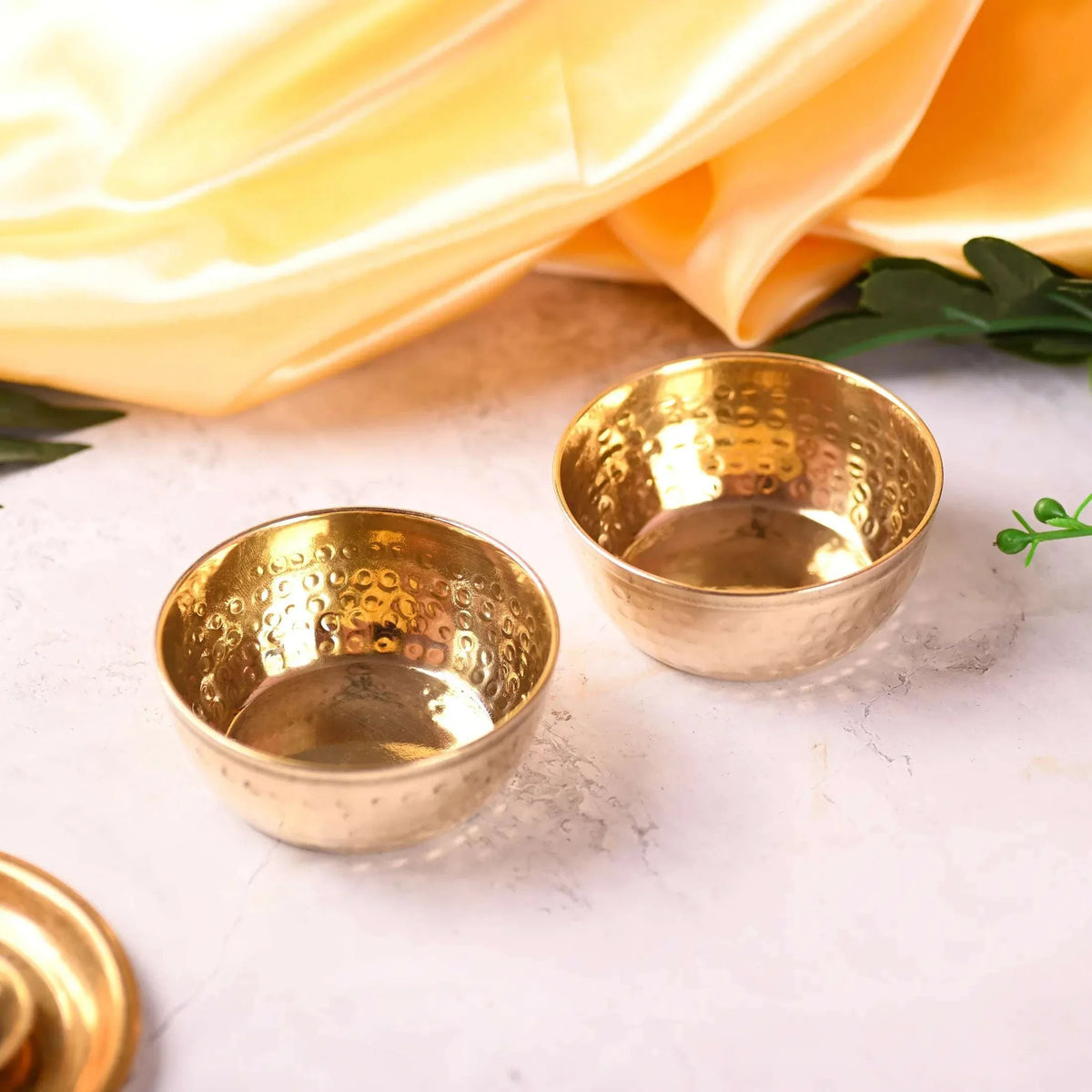 Brass Handcrafted Bowl Pair