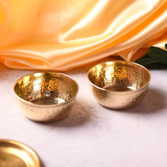 Brass Handcrafted Bowl Pair