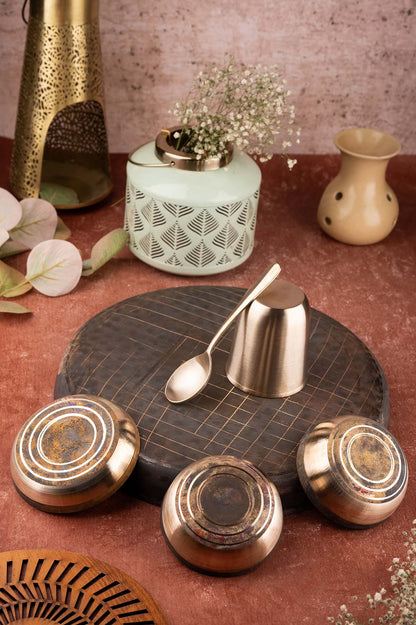 Kansa Thali Set 6 Piece – A Perfect Choice for Indian Meal