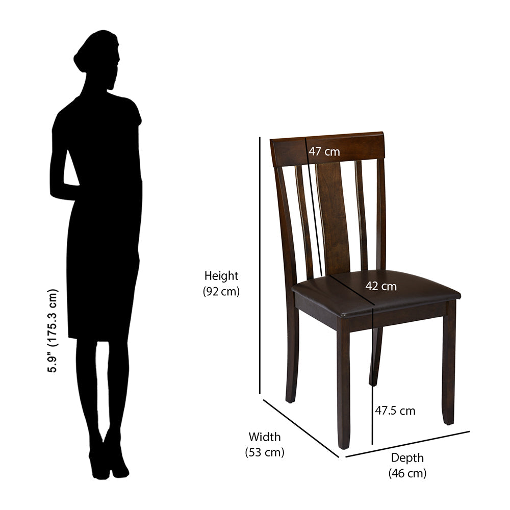 Nilkamal Magnito Dining Chair (Brown)