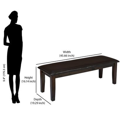 Nilkamal Magnito Multi Use Long Sitting Bench for Living Room | Dining Room (Brown)