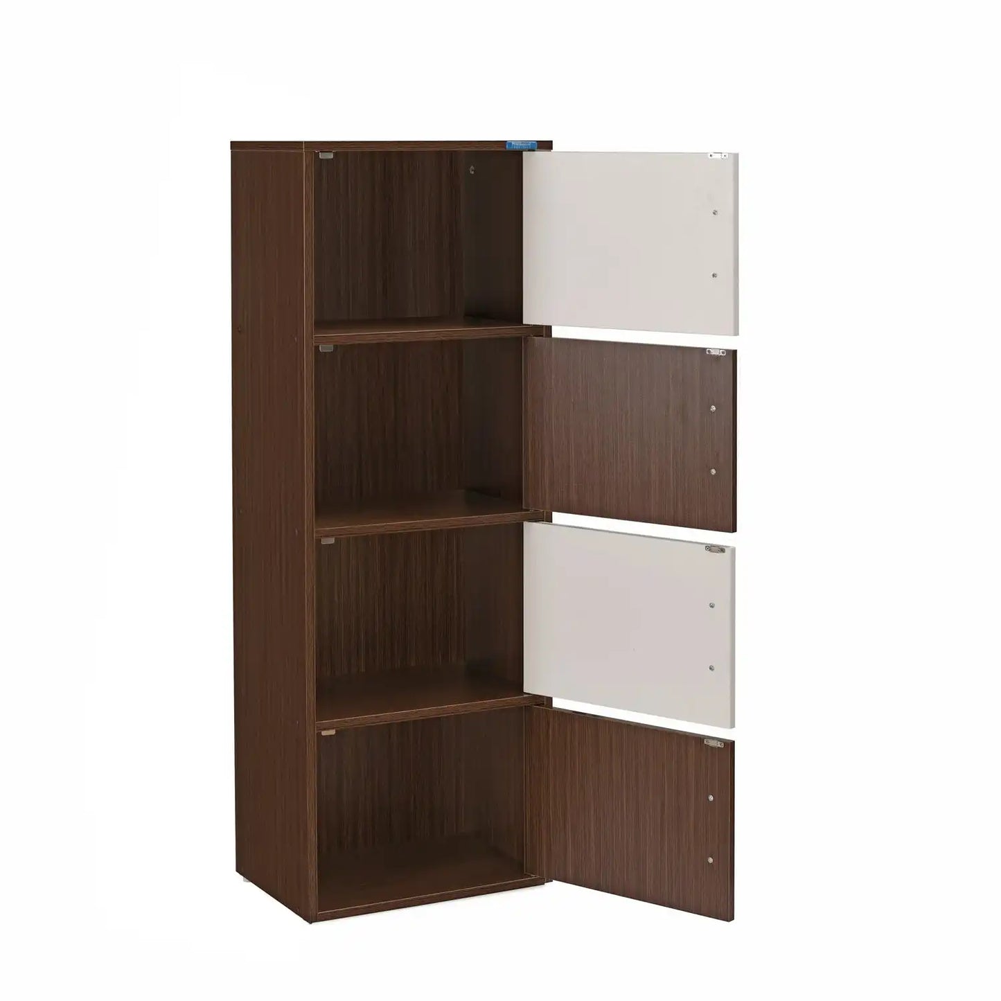Nilkamal Sear 4 Tier Storage Cabinet (Oak/Frosty White)