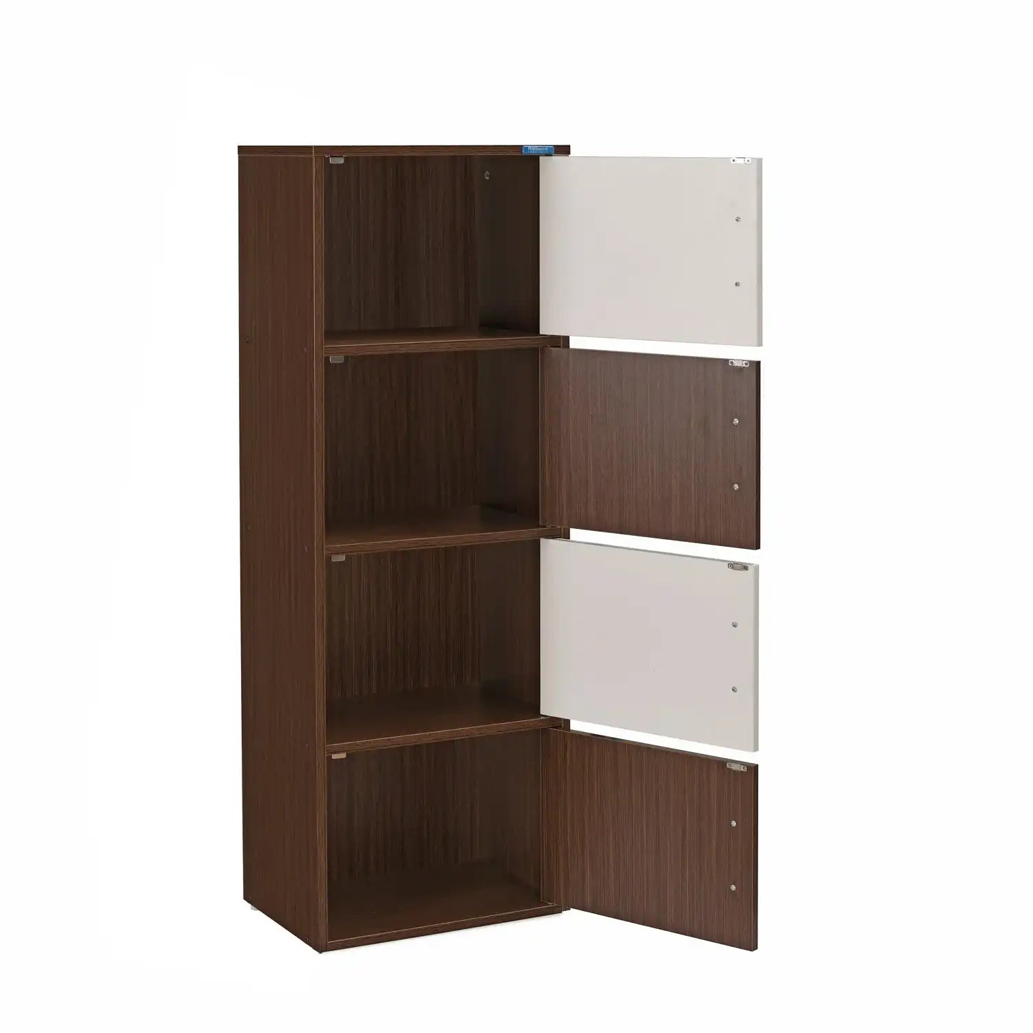 Nilkamal Sear 4 Tier Storage Cabinet (Oak/Frosty White)