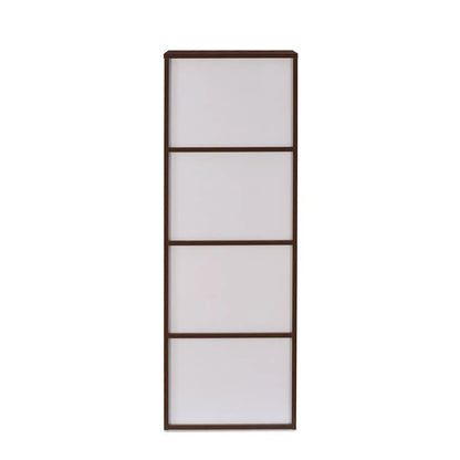 Nilkamal Sear 4 Tier Storage Cabinet (Oak/Frosty White)