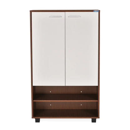 Nilkamal Ardor Shoe Cabinet (Oak/Frosty White)