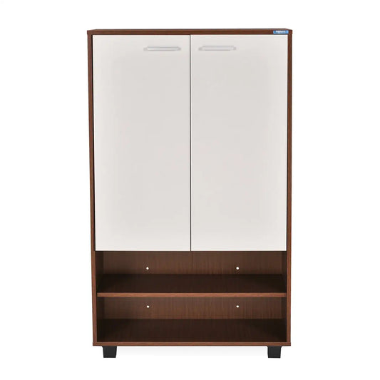 Nilkamal Ardor Shoe Cabinet (Oak/Frosty White)
