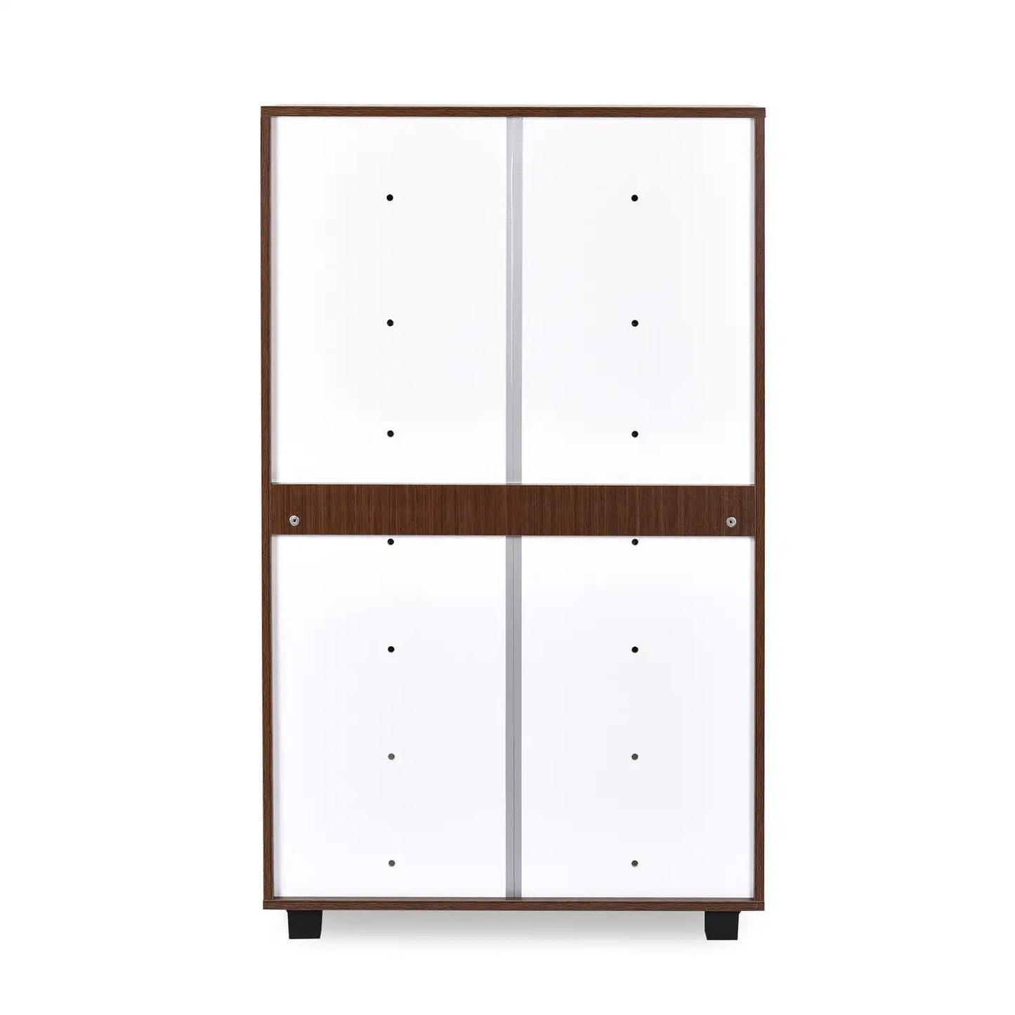 Nilkamal Ardor Shoe Cabinet (Oak/Frosty White)