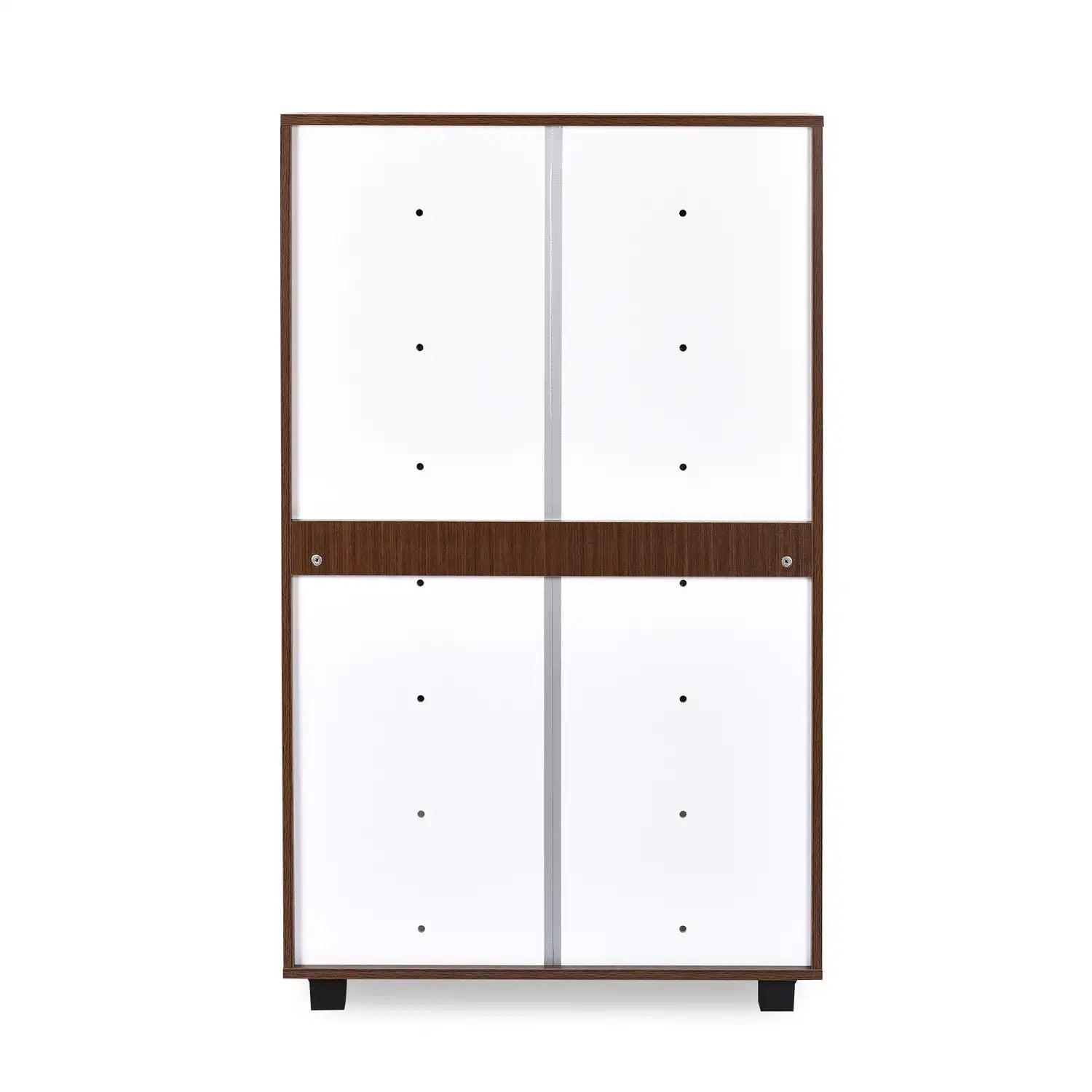Nilkamal Ardor Shoe Cabinet (Oak/Frosty White)