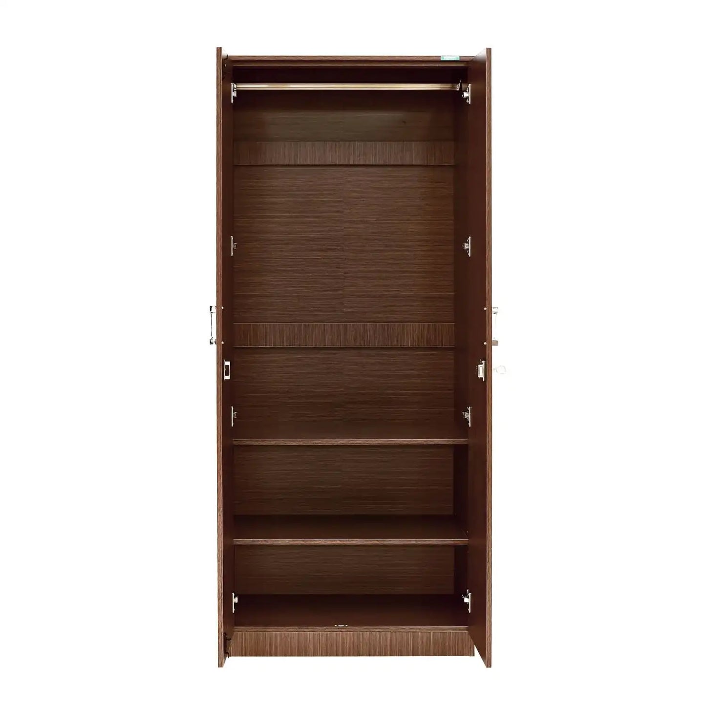 Nilkamal Massif 2 Door Wardrobe with Mirror (Legno Oak)