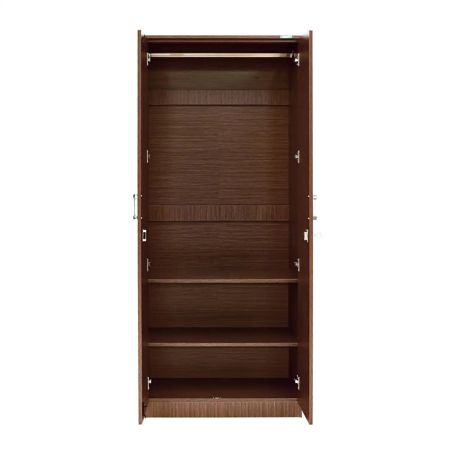 Nilkamal Massif 2 Door Wardrobe with Mirror (Legno Oak)