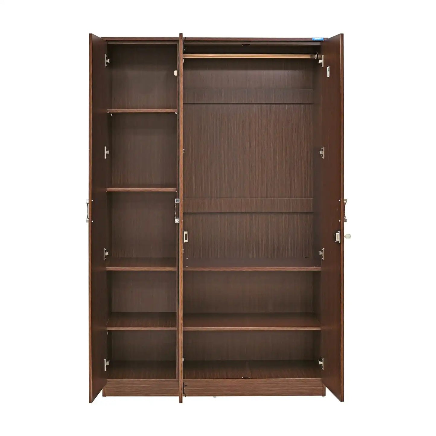 Nilkamal Massif 3 Door Wardrobe with Mirror (Legno Oak)