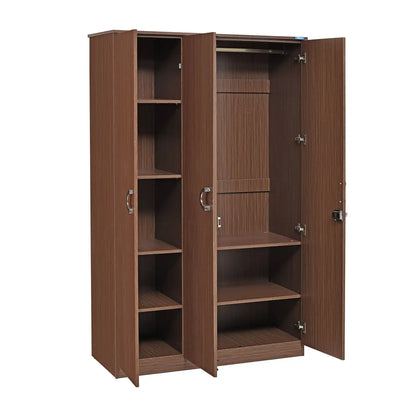 Nilkamal Massif 3 Door Wardrobe (Legno Oak)